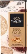 Черный шоколад Vanini Fondente 62% con biscotto al gusto di amaretto 100 г