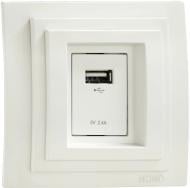 Розетка USB Mono Larissa белый 103-191905-177
