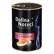 Корм влажный для взрослых котов Dolina Noteci Premium мясные кусочки в соусе с лососем 400 г