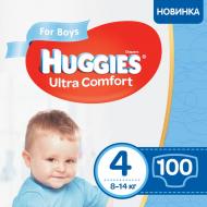 Подгузники Huggies Ultra Comfort Boy 4 8-14 кг 100 шт.