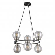 Люстра подвесная Victoria Lighting 6x40 Вт E14 черный Argentina/PL6