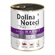 Корм влажный Dolina Noteci Premium с кроликом с клюквой 800 г