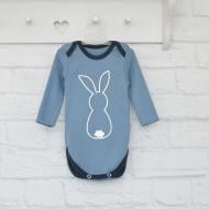 Боди для мальчика Blanka Хвостик р.68 синий 12941