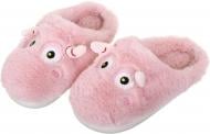 Тапочки для девочек HW Бегемотик р.32-33 розовый NULL