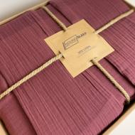 Комплект постельного белья Muslin Burgundy 2.0 бургунди SoundSleep