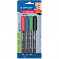Набір маркерів Centropen Permanent 4 шт. 1 мм 2846/4/bl мульти