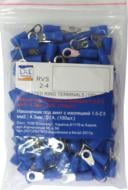 Наконечник кольцевой изолированный LXL 1.5-2.5 мм2 4.3 мм 27А 20 шт./уп. (RVS 2-4) синий