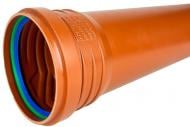 Труба канализационная ПВХ Esterno 110x5000x3,2 мм SN8 ASG