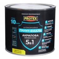 Грунт-эмаль Protex 5в1 акриловая антикоррозионная RAL 7024 графитовый серый шелковистый мат 2,4 кг