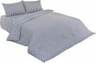 Комплект постельного белья Полоска 1,5 синий UP! (Underprice)