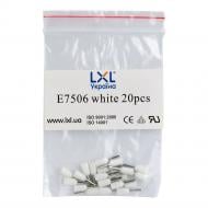 Наконечник втулочный изолированный LXL 0.75 мм2 E7506 20 шт./уп. белый