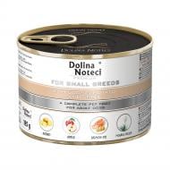 Корм влажный Dolina Noteci для собак маленьких пород Premium с гусем, картофелем и яблоком 185 г