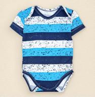Боди детское для мальчика Dexter`s Stripes р.80 бело-синий d104-1пл