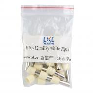 Наконечник втулочный изолированный LXL 10.0 мм2 E10-12 20 шт./уп. белый