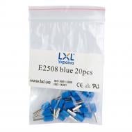 Наконечник втулочный изолированный LXL 2.5 мм2 E2508 20 шт./уп. голубой