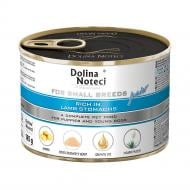 Корм влажный Dolina Noteci для щенков и юниоров собак маленьких пород Premium с рубцом ягненка 185 г