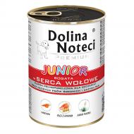 Корм влажный Dolina Noteci для щенков и юниоров собак средних и крупных пород Premium с говяжьим сердцем 400 г