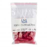 Разъем плоский полностью изолированный LXL 0.5-1.5 мм2 10А 20 шт./уп. FDFN 1.25-25 красный