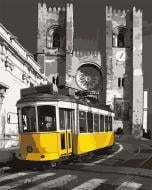 Картина за номерами Жовтий трамвай 40x50 см Santi