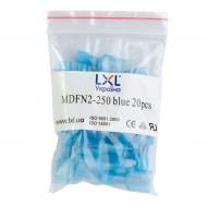 Разъем плоский полностью изолированный LXL 1.5-2.5 мм2 15А 20 шт./уп. MDFN 2-25 голубой