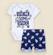 Комплект для мальчиков Dexter`s Music белый с принтом р.74 d128-1нло