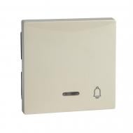 Кнопка звонка одноклавишный Schneider Electric Merten с подсветкой бежевый MTN435844