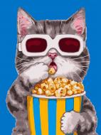 Картина по номерам Киноман 40x50 см Santi