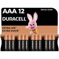 Батарейки щелочные Duracell LR03 MN2400 AAA (мизинчиковые) 12 шт.