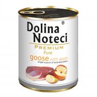 Корм влажный Dolina Noteci для собак аллергиков Premium Pure с гуськой и яблоком 800 г