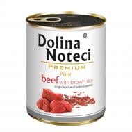 Корм влажный Dolina Noteci для собак аллергиков Premium Pure с говядиной и коричневым рисом 800 г