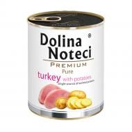 Корм влажный Dolina Noteci для собак аллергиков Premium Pure с индейкой и картофелем 800 г