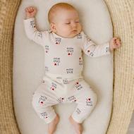 Комплект Blanka Люблю тата маму бежевий р.56-62 110906