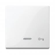 Клавиша выключателя одноклавишный Schneider Electric Merten с подсветкой белый полярный MTN435319