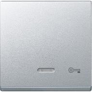 Клавиша выключателя одноклавишный Schneider Electric Merten с подсветкой алюминий MTN430760