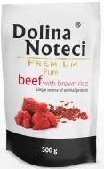 Корм влажный Dolina Noteci для собак аллергиков Premium Pure с говядиной и коричневым рисом 500 г