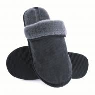 Тапки домашние Velvet с отворотом меховые 15877 р.42/43 серый