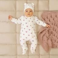 Комбинезон для девочки Blanka Сердечко р.56-62 бежевый 110865