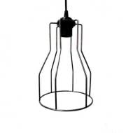 Світильник підвісний Геотон CAMPA/1 1xE27 чорний матовий 49119