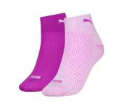 Носки Puma QUARTER 2P PURPLE COMBO 93838106 р.39-42 розовый