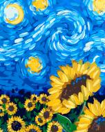 Картина по номерам Подсолнечник в стиле Ван Гога 40x50 см Santi