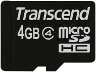 Карта пам'яті Transcend microSDHC 4GB Class 4