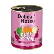 Корм влажный Dolina Noteci Superfood с уткой и перепелом 800 г