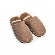 Тапки домашние Twins HS-LUX стеганные 15886 р.42/43 коричневый