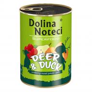 Корм влажный Dolina Noteci Superfood с олениной и уткой 400 г