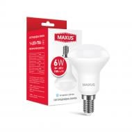 Лампа светодиодная Maxus 6 Вт R50 матовая E14 220 В 4100 К 1-LED-756