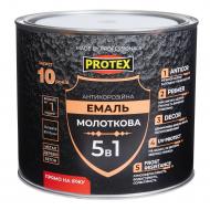 Емаль Protex молоткова Hammer Line чорний шовковистий глянець 2 кг