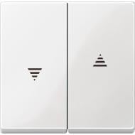 Клавиша выключателя для жалюзи двухклавишный Schneider Electric Merten без подсветки белый полярный MTN432419