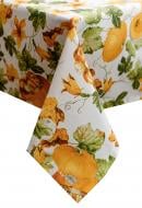 Скатерть Happy Fall 132x120 см оранжевый/белый с принтом Прованс
