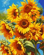 Картина за номерами Яскраві соняшники 40x50 см Santi