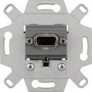 Розетка 1 без заземления Schneider Electric Merten VGA IP20 алюминий MTN4585-0000